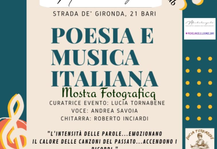 POESIA E MUSICA ITALIANA “al Michelangelo Lounge Bar”