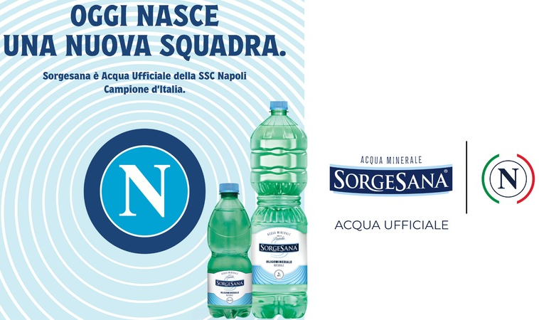 Sorgesana è la nuova Acqua ufficiale del Napoli