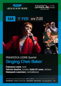 SPAZIOleARTI Sabato 17 febbraio concerto jazz del FRANCESCA LEONE Quartet